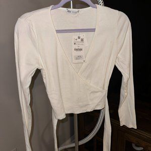 Zara wrap top, NWT